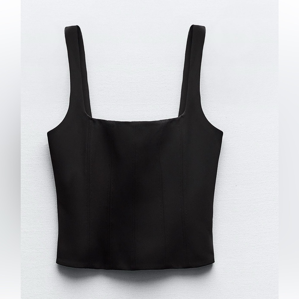 Zara Black Corset Top